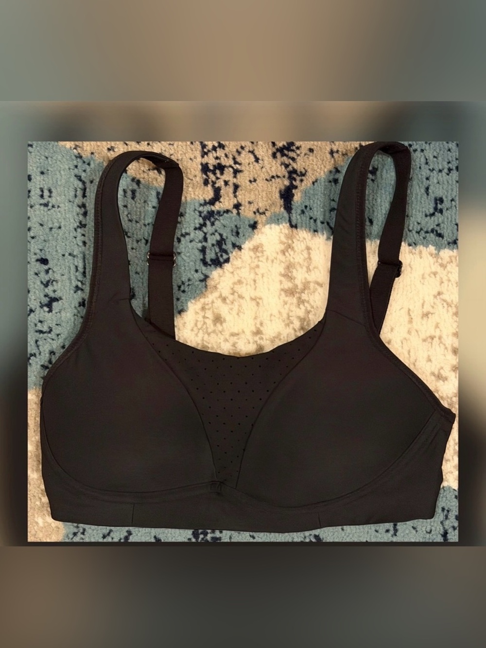Lululemon Run Times Bra High Support Black 32C Running Sports Bra